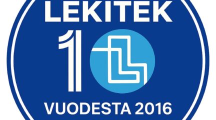 Lekitek 10 vuotta logo